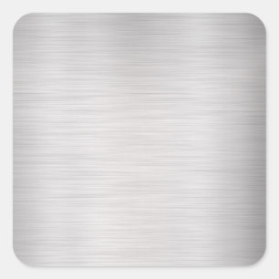 Adesivo Quadrado Texto e arte do Modelo de Vazio metálico escovado