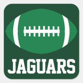 Adesivo Quadrado Texto e Cor Personalizados da Equipe de Futebol Ve