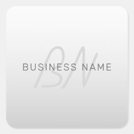 Adesivo Quadrado Texto editável para Empresas, Saudação ou Nome