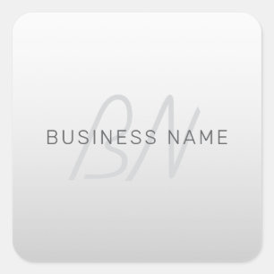 Adesivo Quadrado Texto editável para Empresas, Saudação ou Nome