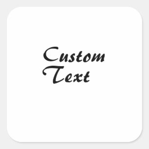 Adesivo Quadrado Texto Personalizado do Nome