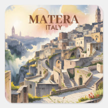Texto Personalizado Matera Itália Viagem Sassi di