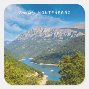 Adesivo Quadrado Texto Personalizado Montenegro