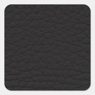 Adesivo Quadrado Textura de couro preto