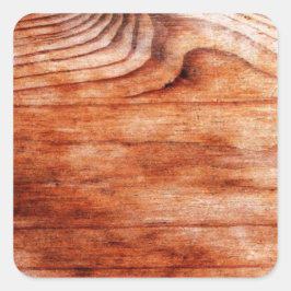 Adesivo Quadrado Textura de grão de madeira