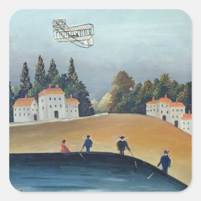 Adesivo Quadrado The anglers, c.1908-09 (óleo na canvas) (Frente)