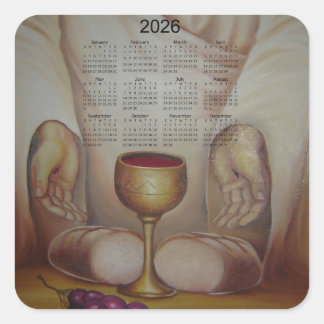 Adesivo Quadrado The Bread of Life: Holy Eucharist 2026 Calendar