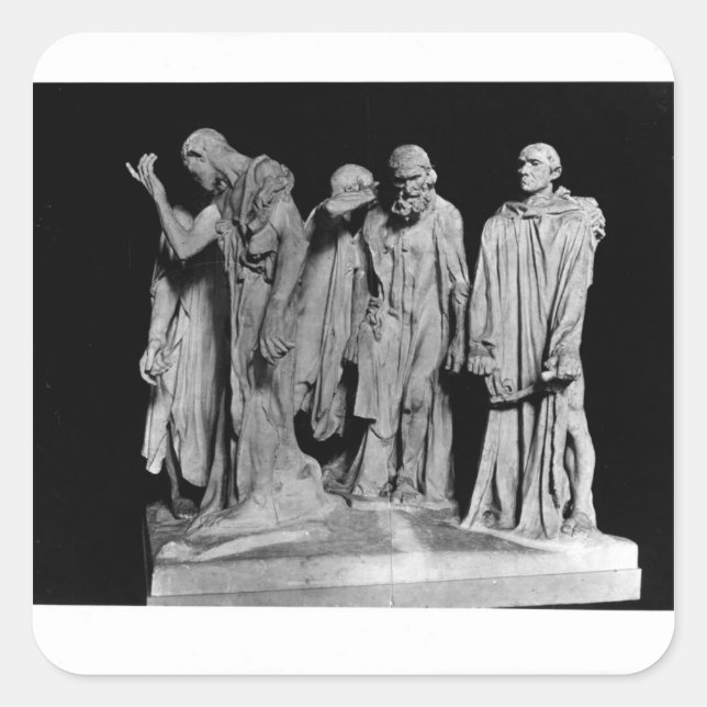 Adesivo Quadrado The Burghers of Calais, 1889 (Frente)