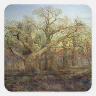 Adesivo Quadrado The Edge da floresta de Sherwood, 1878