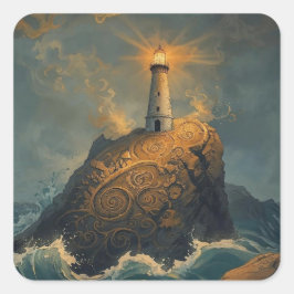 Adesivo Quadrado The Enchanted Clifflight