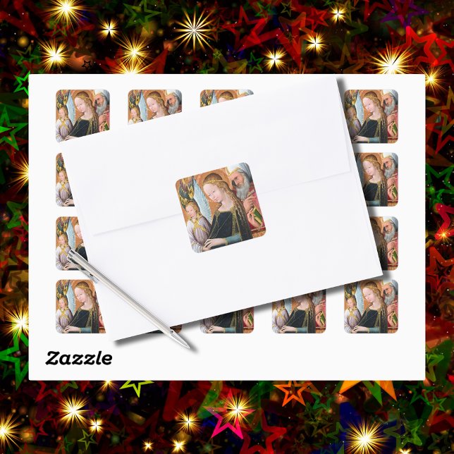 Adesivo Quadrado The Expectant Madonna with Saint Joseph (Criador carregado)