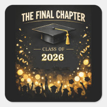 The Final Chapter Graduation 2026 Custom Sticker 