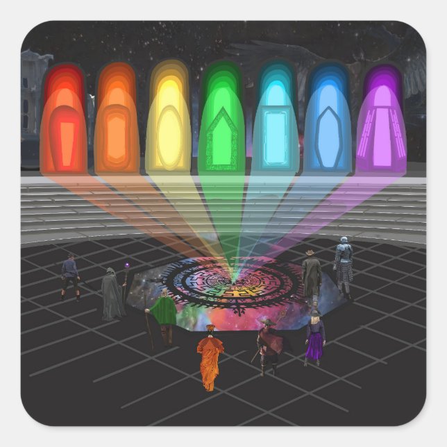 Adesivo Quadrado The First Step (Frente)