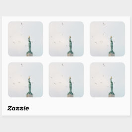 Adesivo Quadrado The Freedom Monument in Riga, Latvia