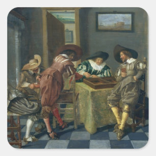 Adesivo Quadrado The Game da gamão