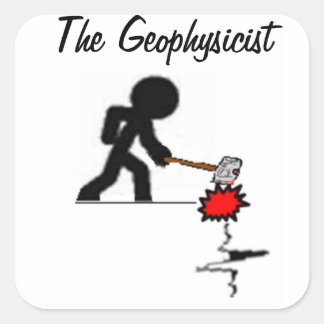 Adesivo Quadrado The Geophysicist Sticker