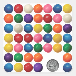 Adesivo Quadrado The Gumball Machine
