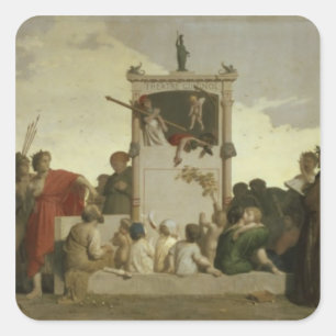 Adesivo Quadrado The Human Comedy, c.1852