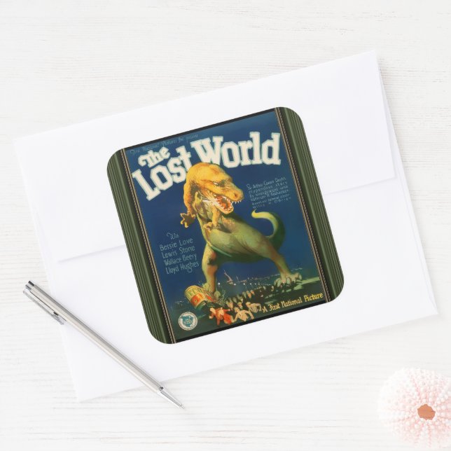 Adesivo Quadrado The Lost World Sticker (Envelope)