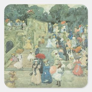Adesivo Quadrado The Mall, Central Park de Maurice Prendergast