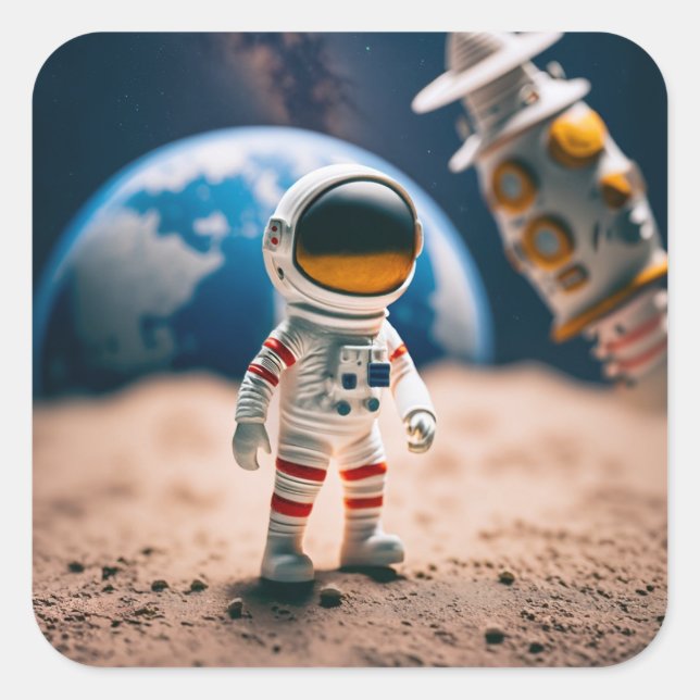 Adesivo Quadrado the moon walk sticker (Frente)