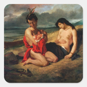 Adesivo Quadrado The Natchez, c.1823-35