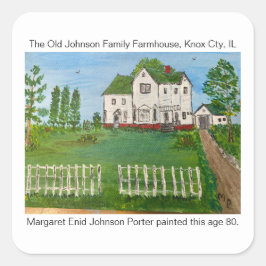 Adesivo Quadrado The Old Johnson Family Farmhouse 2000 MEJP