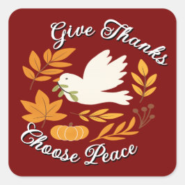 Adesivo Quadrado 'The Peace Collection' Sticker