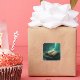 Adesivo Quadrado The Sacred Book of Moss and Magic