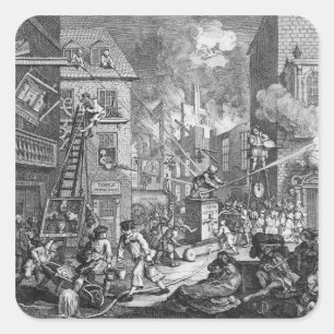 Adesivo Quadrado The Times, Plate I, 1762