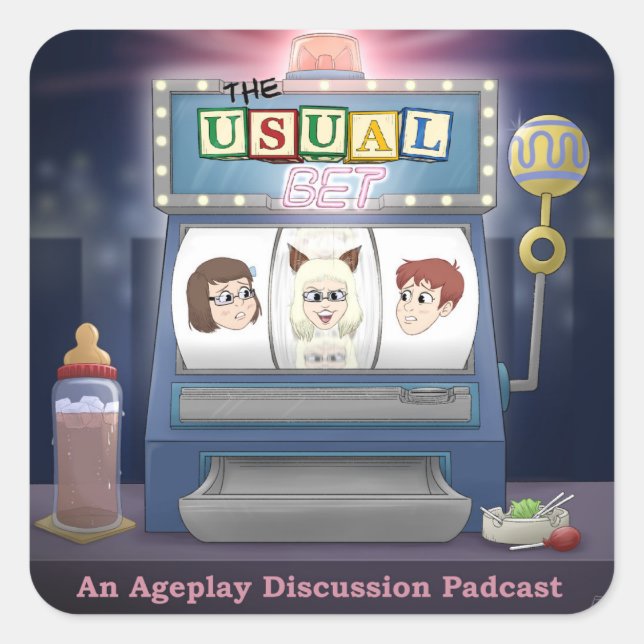 Adesivo Quadrado The Usual Bet Cover Sticker 2023-2024 (Frente)