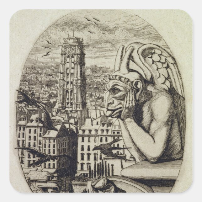 Adesivo Quadrado The Vampire , 1853 (Frente)