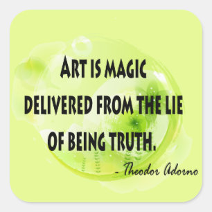 Adesivo Quadrado Theodor Adorno