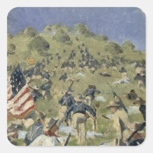 Adesivo Quadrado Theodore Roosevelt que toma o santo Juan