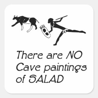 Adesivo Quadrado There Are No Cave Paintings of Salad