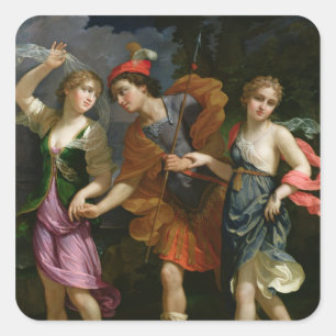 Adesivo Quadrado Theseus com Ariadne e Phaedra