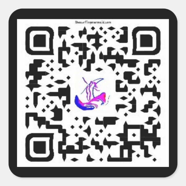 Adesivo Quadrado #thesurfingmermaid #SWAG@MAGHIE.ORG (Frente)