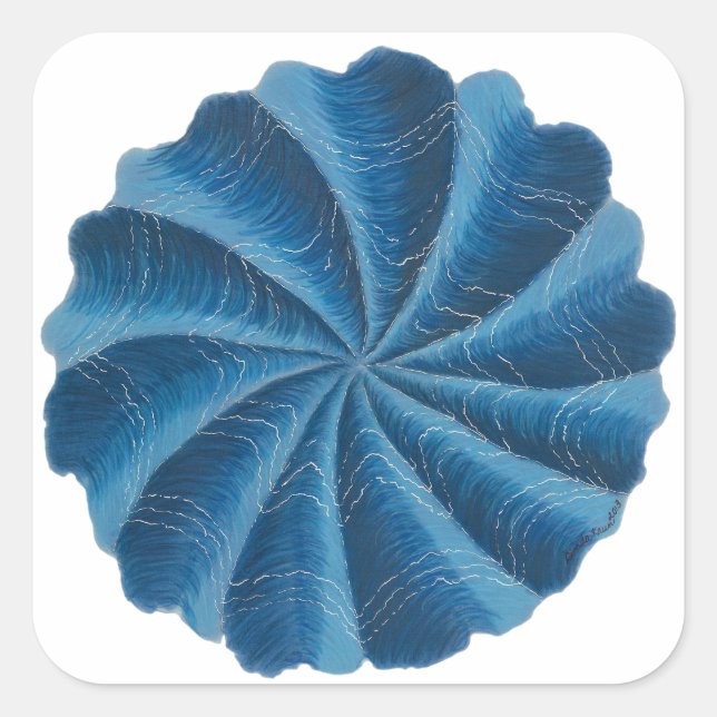 Adesivo Quadrado Third Eye Chakra Art Nº 2 (Frente)