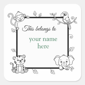 Adesivo Quadrado This belongs to