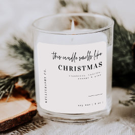 Adesivo Quadrado This Candle Smells Like Product Label Sticker Tag