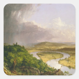 Adesivo Quadrado Thomas Cole O Oxbow Rio Connecticut