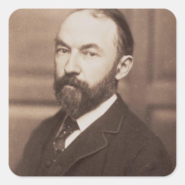 Adesivo Quadrado Thomas Hardy (1840-1928) (foto sépia) (Frente)