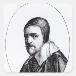 Adesivo Quadrado Thomas Wentworth, ø conde de Strafford