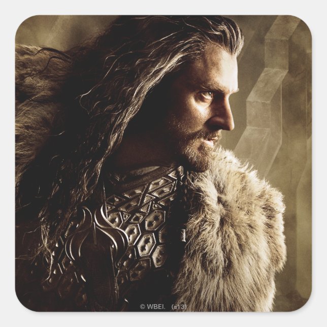 Adesivo Quadrado THORIN OAKENSHIELD™ Caracter Poster 1 (Frente)