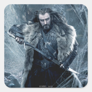 Adesivo Quadrado THORIN OAKENSHIELD™ Caracter Poster 3