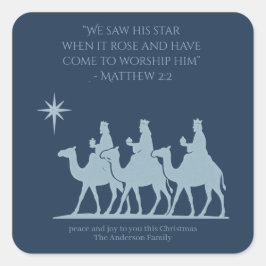 Adesivo Quadrado Three Wise Men Sticker – Following the Star