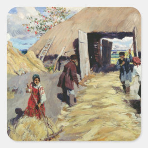 Adesivo Quadrado Threshing - assoalho, 1916