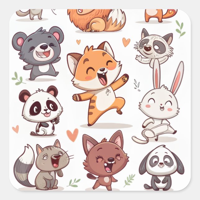 Adesivo Quadrado Throw Pillow (Frente)