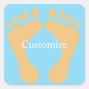 Adesivo Quadrado Thunder_Cove Bum Praia Descalço