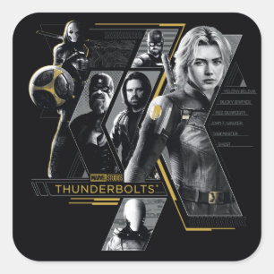 Adesivo Quadrado Thunderbolts* Arte do Grupo